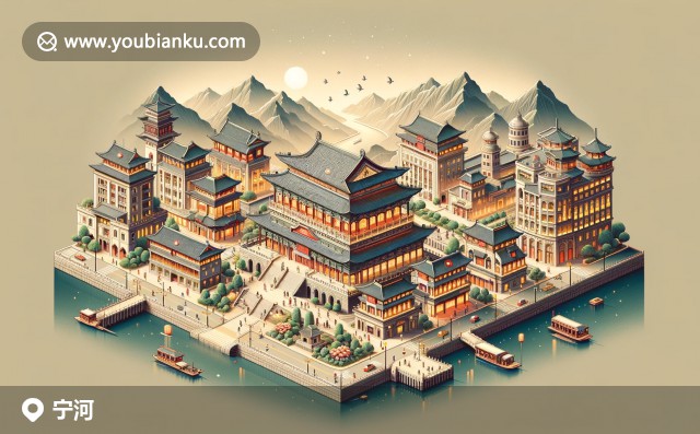 寧河縣特色插圖：古建筑、農(nóng)產(chǎn)品與郵政編碼301500的視覺(jué)展示