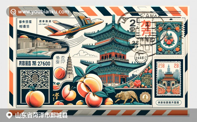 山東鄄城縣文化傳承與創(chuàng)新融合：孔子廟建筑、桃子與剪紙藝術(shù)華麗呈現(xiàn)