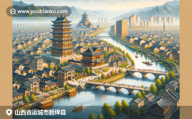 山西新絳縣風(fēng)光、美食與古建筑的現(xiàn)代詮釋?zhuān)S河故道與油旋刀削面與中國(guó)郵政元素融合
