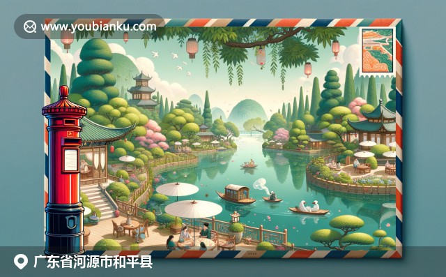 廣東河源和平縣的自然景觀與郵政文化的現(xiàn)代表現(xiàn)