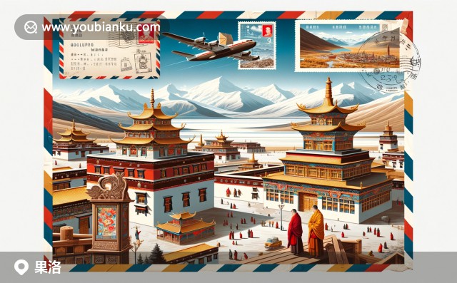 果洛藏傳佛教寺廟和藏族文化，與郵政元素交融展現(xiàn)